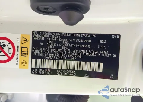 2020 Lexus Rx 350 из США, поврежденный, VIN 2T2AZMDA2LC217818